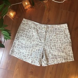 Ann Taylor LOFT linen/cotton printed shorts NWT